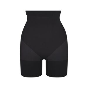 Skims high-waisted mid thigh short shapewear Onyx Black Women's Plus size 4X